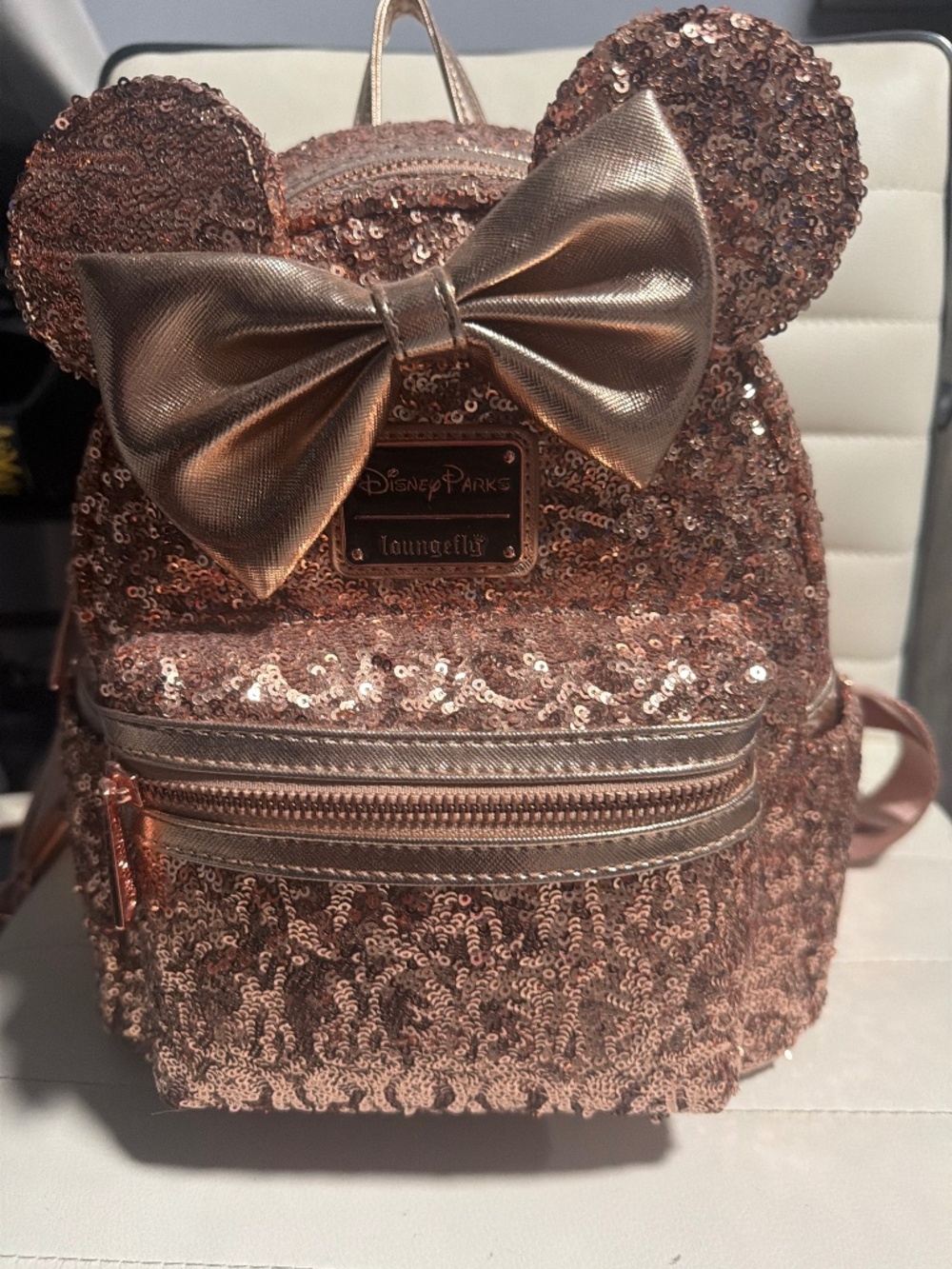 Rose gold Disney backbag